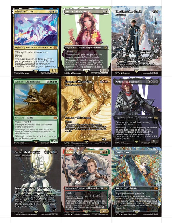 mtg x final fantasy collector booster box Absolute Virtue [FINAL FANTASY] main image 1
