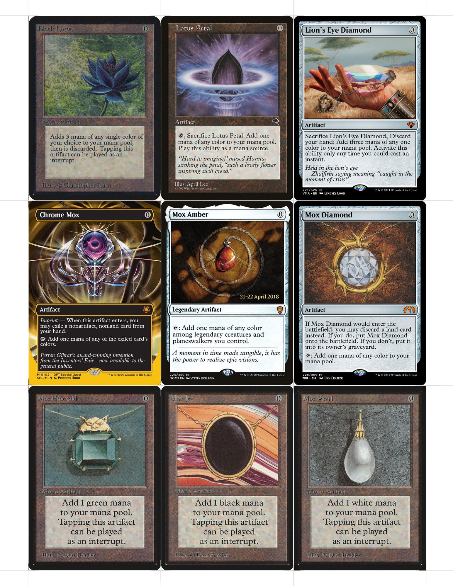 Mtg ソゴウ様専用 MTG パワーナイン 3枚セット① Black Lotus power