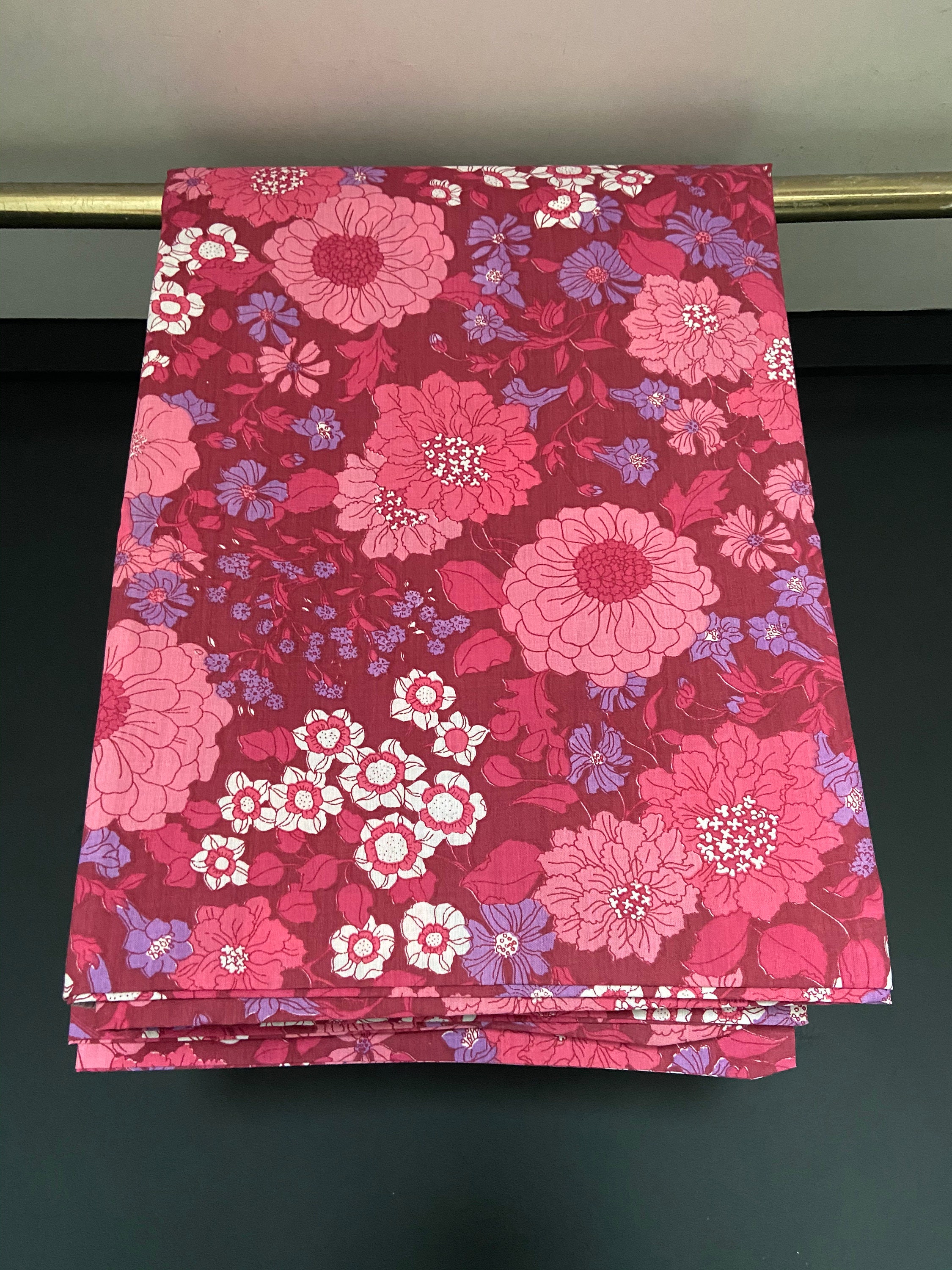 Flower Power 60s 70s Single Duvet Cover Vintage Floral Dorma Bed Cover