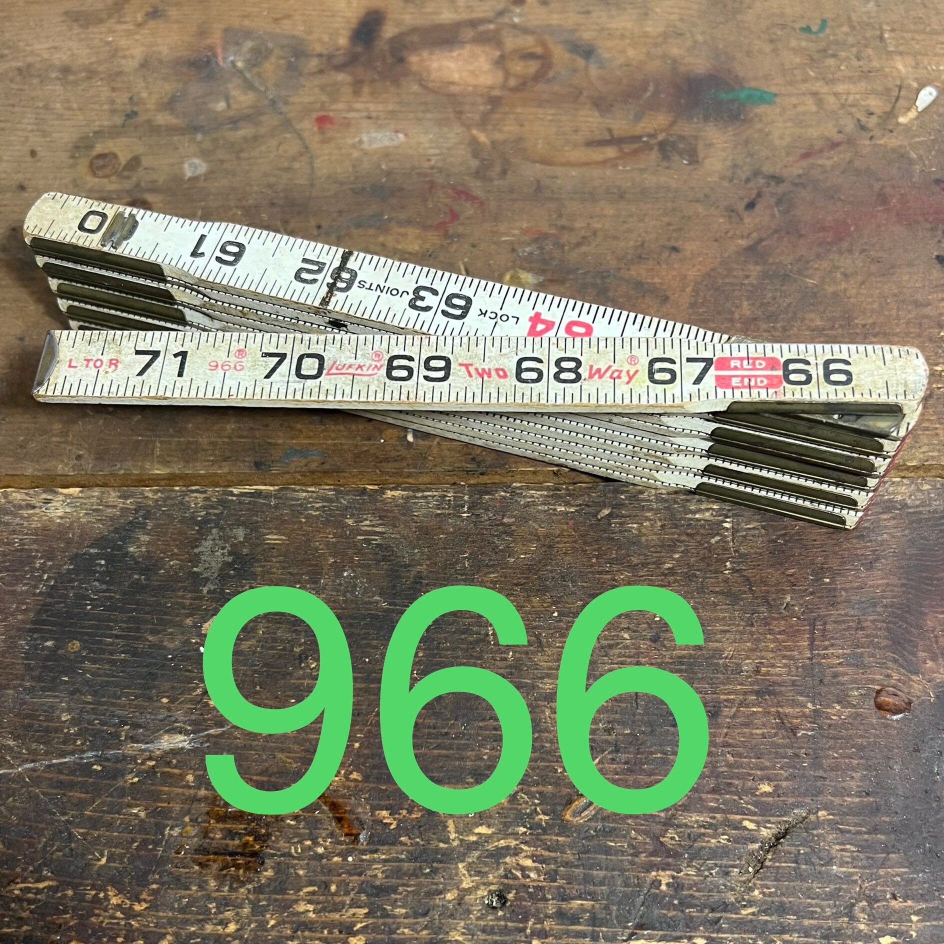 Vintage Lufkin Folding Rulers Zig Zag Ruler for Woodworking or Quilting