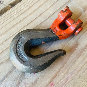 Vintage Industrial, Forged Chain Hook