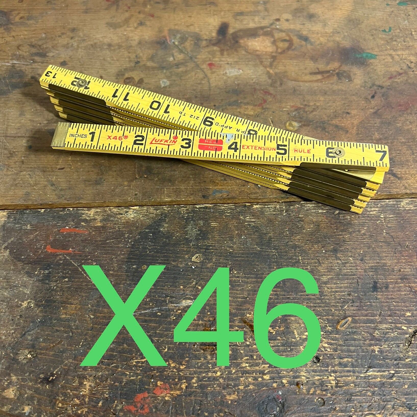 Vintage Lufkin Folding Rulers Zig Zag Ruler for Woodworking or Quilting