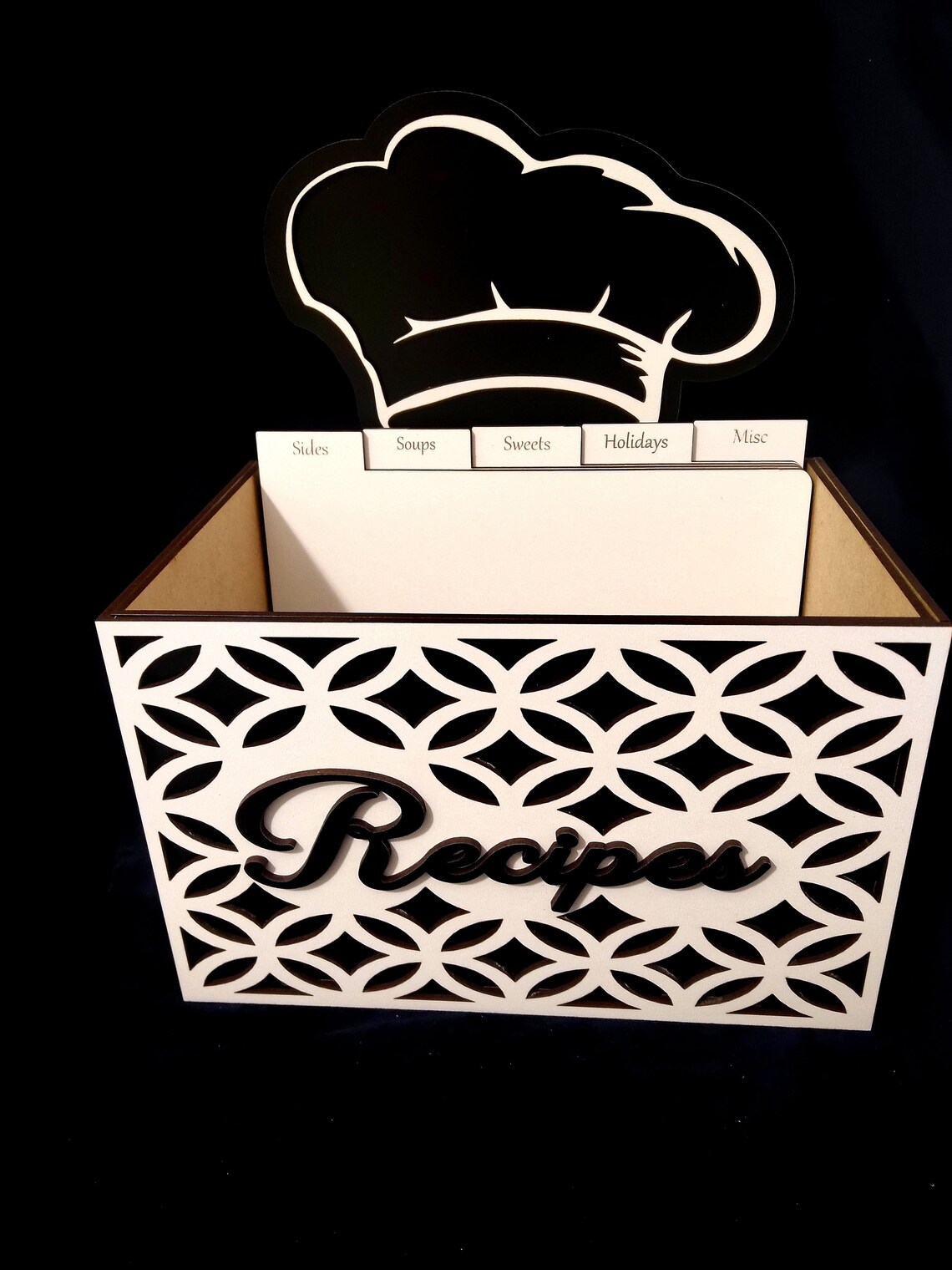 Recipes Box Design for Laser Cut Digital Files Cdr Dxf Etsy