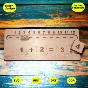 Montessori Kompositionslernbrett Design für Laserschnitt, digitale Dateien, cdr, dxf, ai, svg, pdf