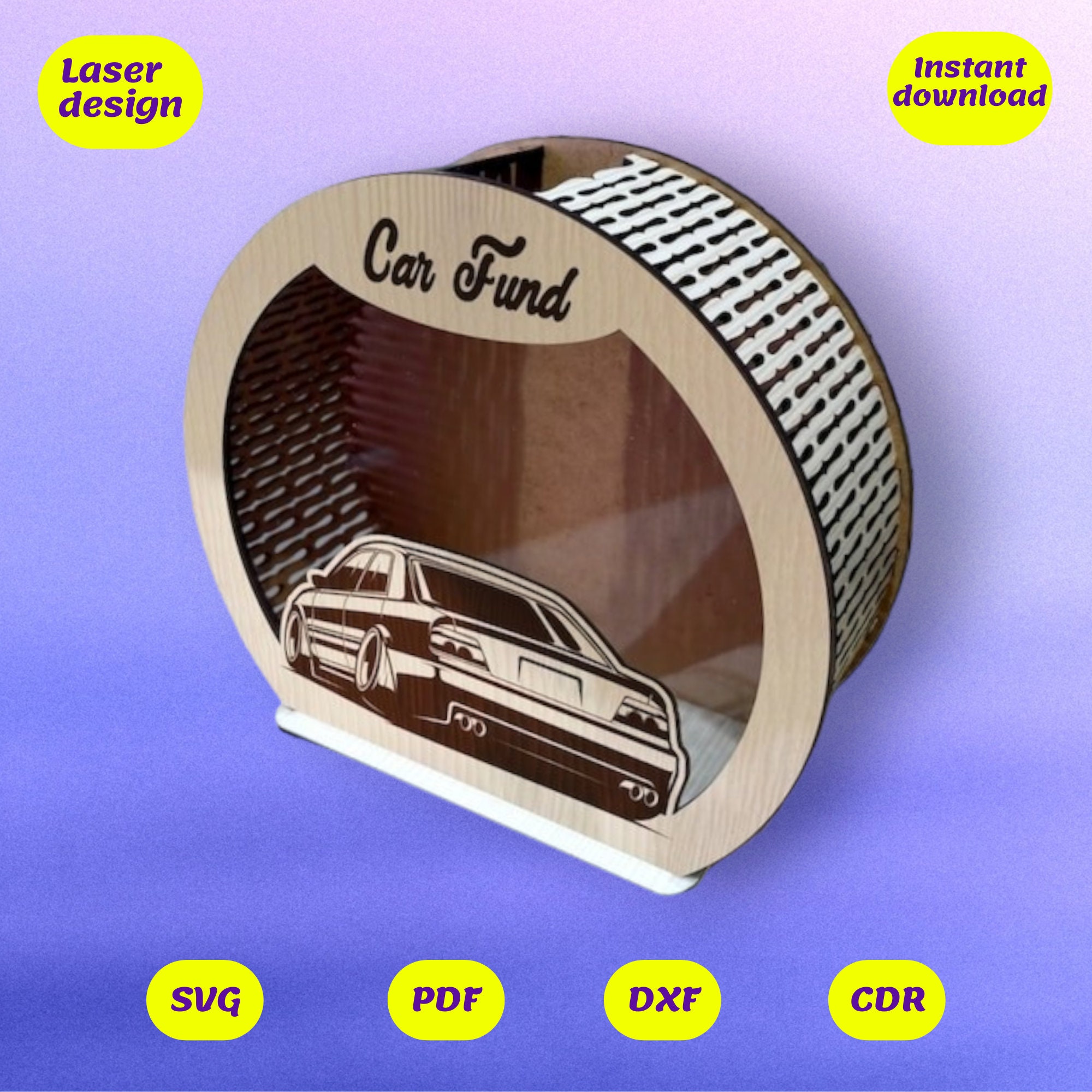Front Part Car Fund Design for Changeable Bank Laser File, Digital ...