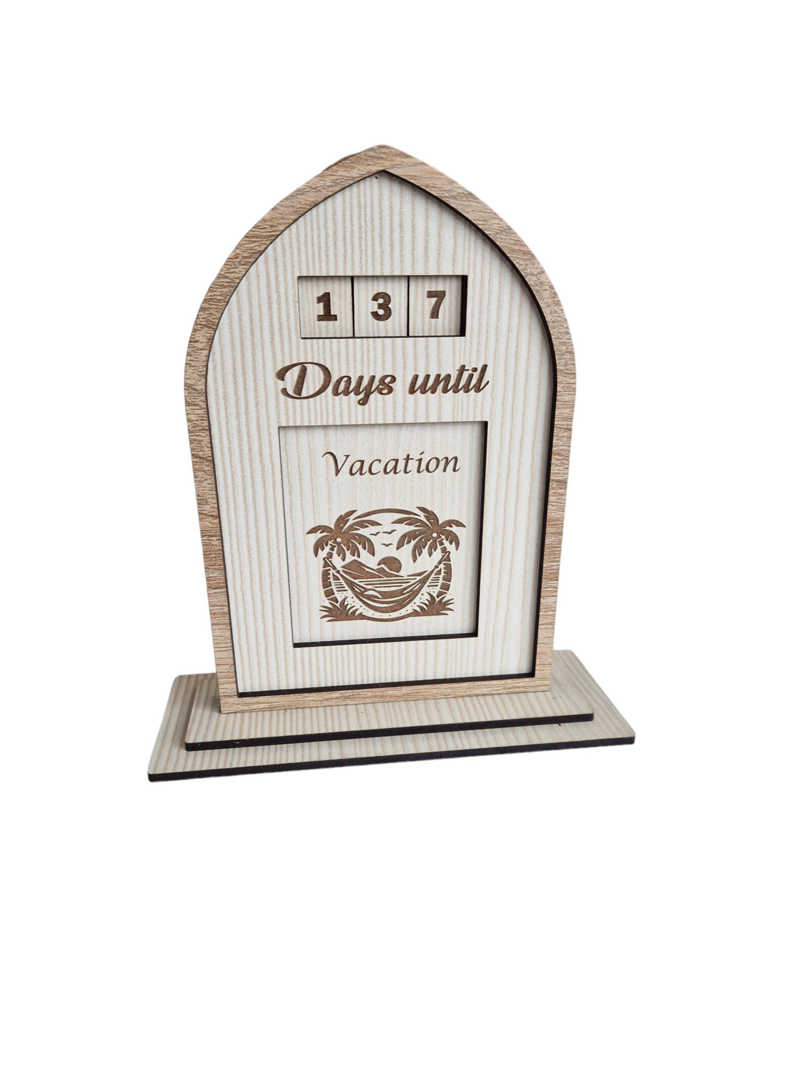 Days Until Countdown Sign Design With Changeable Parts for Laser Cut ...