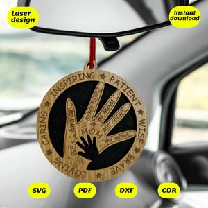 Melhor purificador de ar para carro svg | arquivo de corte a laser para glowforge, xtool, cnc | download svg dxf pdf
