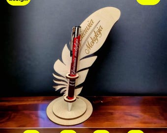 Feder-Stifthalter SVG: Laser Cut Datei (Digitaler Download)