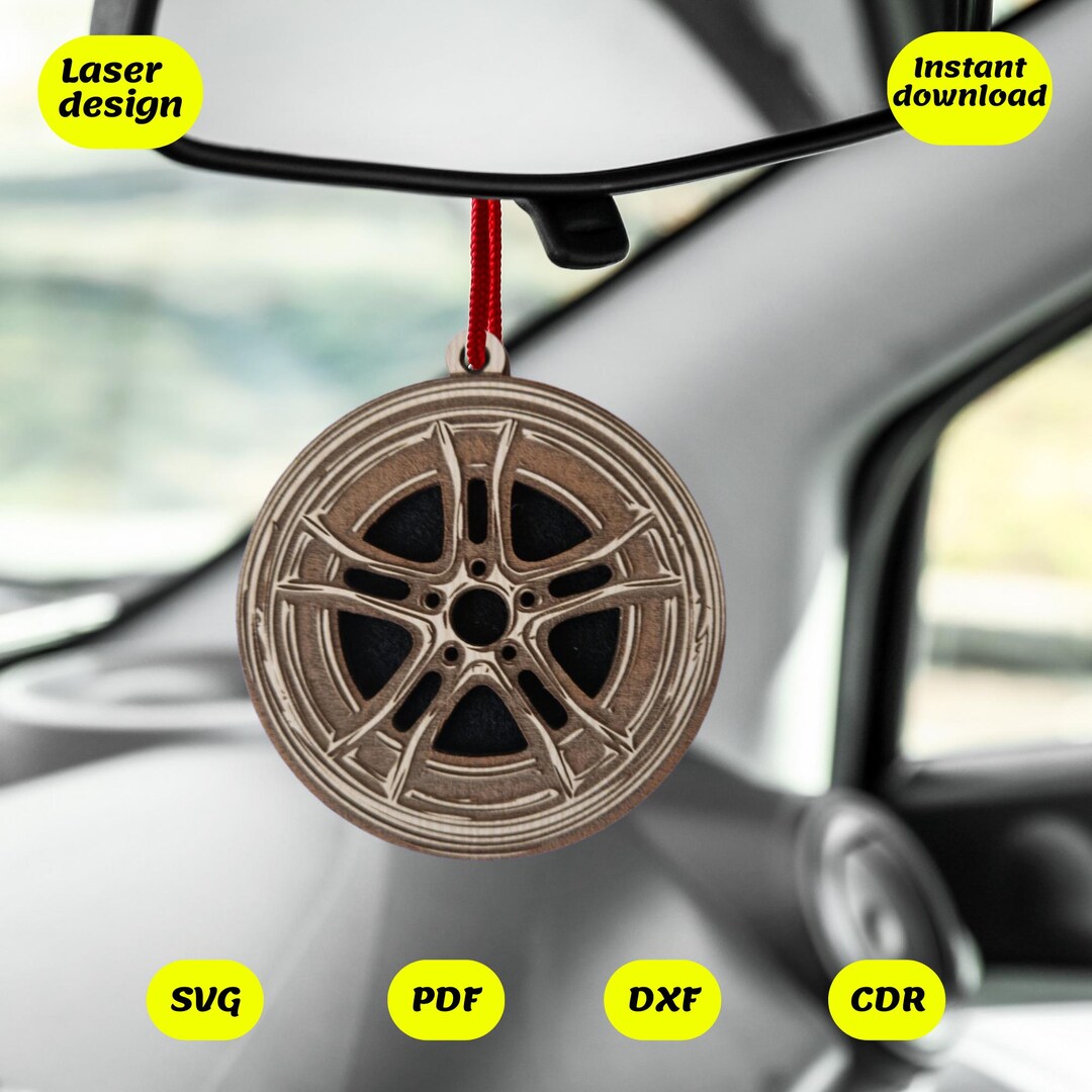 Air Fresheners Car Rim Laser File, Svg Cut File, Laser Design, Cnc ...
