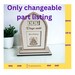 Days Until Countdown Sign Changeable Part Birthday for Laser Cut ...