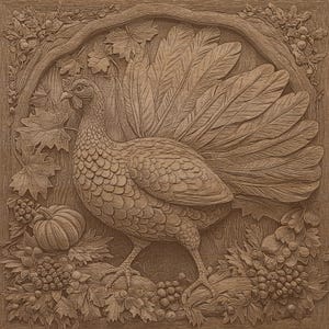 3D Effect Turkey Laser Engrave File, Glowforge Xtool (png, Svg, Jpg ...