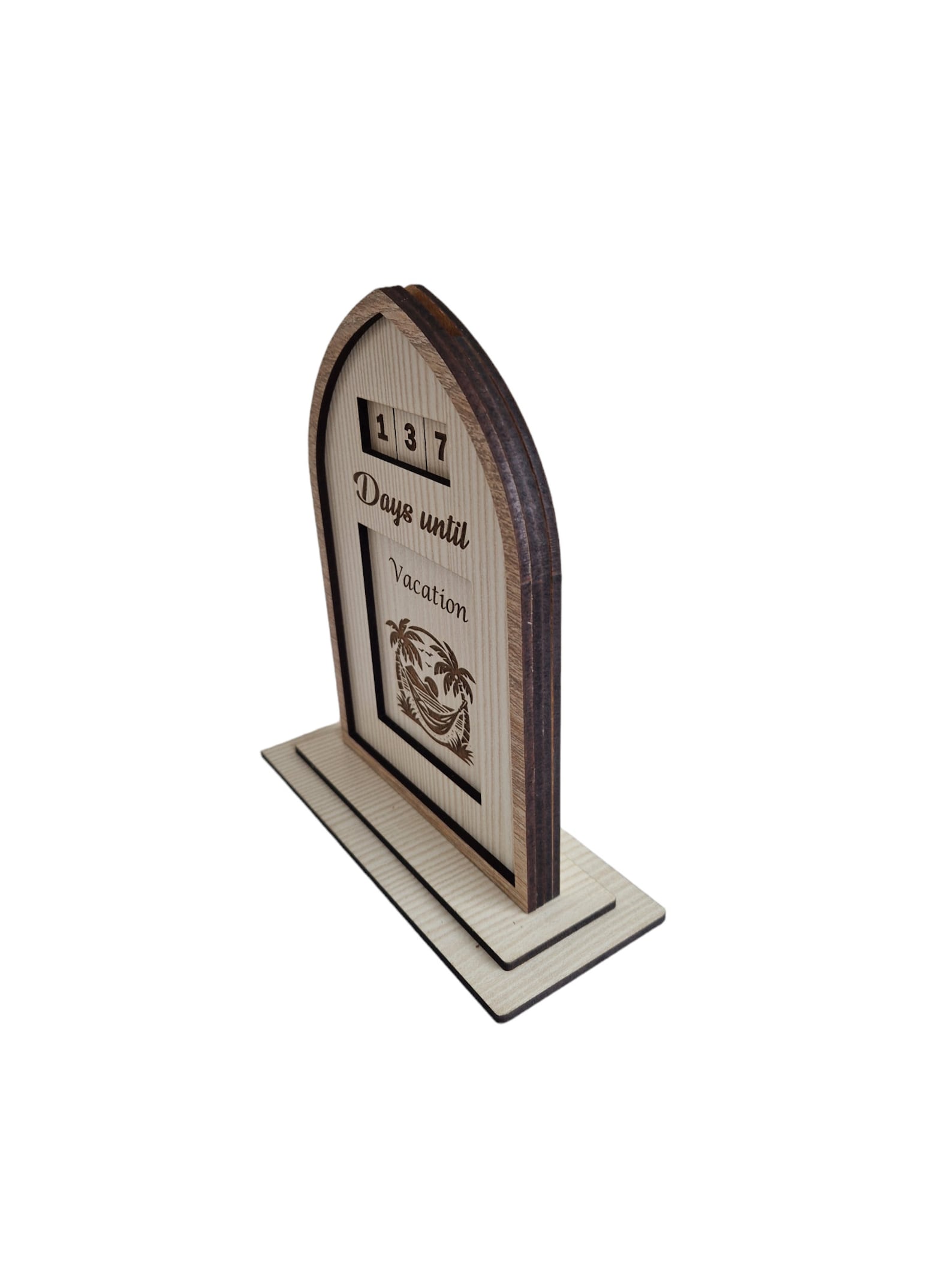 Days Until Countdown Sign Design With Changeable Parts for Laser Cut ...