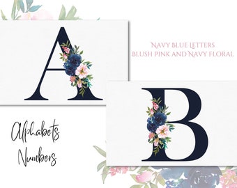 Floral Alphabets, Watercolor Clipart, Floral letters, Wedding Monogram, Watercolor Initials, Wedding Alphabet PNG Clipart, Gold Foil Letters