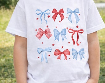 4th of July girl and women Tshirt
