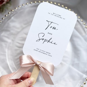 Personalised Summer Wedding Fan | Personalised Wedding Fan | Wedding Fans | Summer Wedding | Wedding Program | Order of the Day | Ceremony