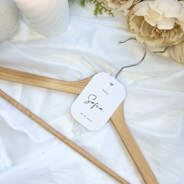 Personalised Hanger Tags | Hanger Place Cards | Hanger Place Names | Bridal Hanger | Place Cards | Hanger Tags