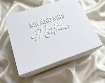 Scatola regalo di nozze personalizzata / Scatola ricordo Mr e Mrs / Scatola regalo Mr e Mrs / Scatola regalo Mrs e Mrs / Scatola regalo Mr e Mr