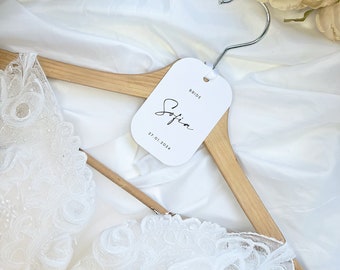 Personalised Hanger Tags | Hanger Place Cards | Hanger Place Names | Bridal Hanger | Place Cards | Hanger Tags | Bride Hanger | Groom Hanger