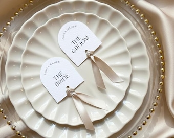 Segnaposto personalizzati per matrimoni / Segnaposto / Segnaposto per matrimoni / Segnaposto ad arco a cupola rotonda / Segnaposto stampati