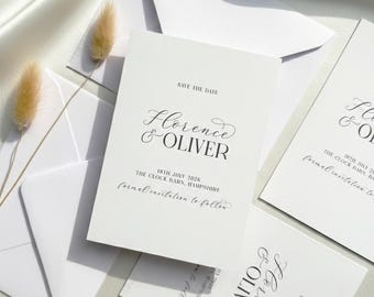 Salva la data / Salva la data del matrimonio / Salva la data personalizzato / Salva la data semplice / Salva la data minimale