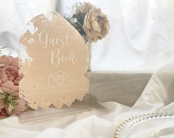 Personalised Guest Book Sign | | Polaroid Guest Book | Photo Guest Book | Wedding Guest Book Sign | Guestbook Sign | Painted Guest Book Sign