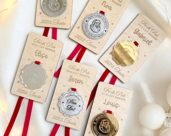 Personalised Nice List Medal | Santa Nice List Medal | Christmas Stocking Filler | Christmas Keepsake