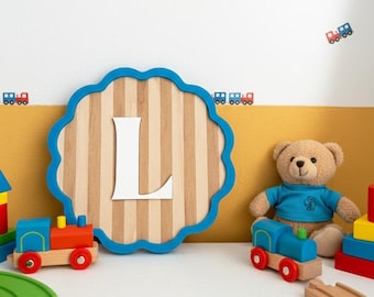 Decorazioni murali personalizzate / Targa da parete con iniziale / Targa con nome / Targa con nome per bambini / Targa con nome iniziale / Decorazioni per la cameretta dei bambini / Piccolo regalo