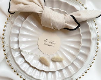 Segnaposto a forma di smeraldo / Segnaposto ondulati / Segnaposto a forma di smeraldo / Segnaposto a forma di smeraldo / Apparecchiatura del tavolo / Segnaposto per matrimonio