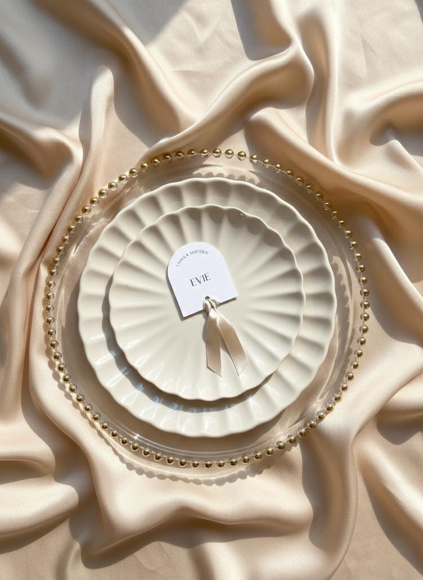 Personalised Wedding Place Names | Place Setting | Wedding Place ...
