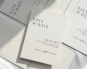 Salva la data / Salva la data del matrimonio / Salva la data personalizzato / Salva la data semplice / Salva la data minimale