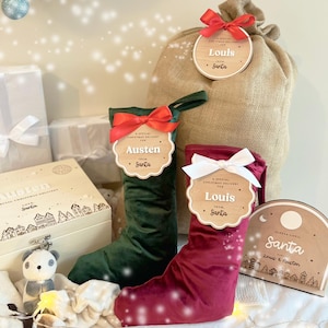 Personalised Christmas Stocking | Personalised Christmas Sack | Personalised Christmas Plaque | DIY Christmas Plaque | Santa Sack