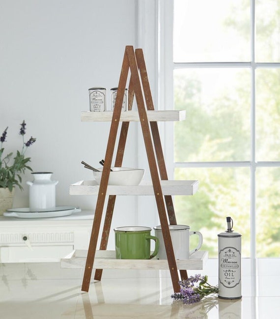 Large Etagere Rostoptik Serving Plate Pastry Bowl Country Etsy