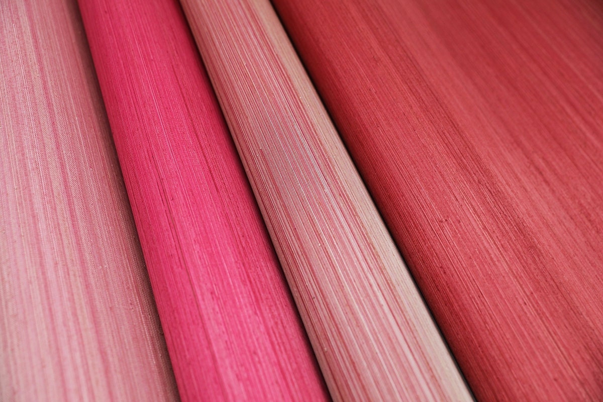 Hot Pink Woven Sisal Grasscloth Wallpaper/magenta Pink Grasscloth