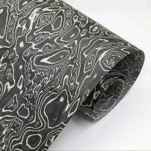 Black and white wood veneer for covering furniture/Modern style wood veneer/Patterned wood veneer/Dyed oak veneer/MCM wood veneer for DIY