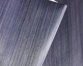 Navy Blue Sisal Grasscloth Wallpaper: Retro Woven Wallcovering