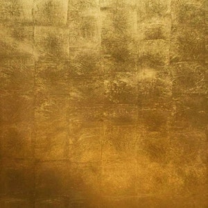 Tapete mit Goldfolie/Faux Gold Tapete/ Vlies Tapete/Weich Goldfolie/Weich Goldfolie/Hellgold Tapete Bild 1