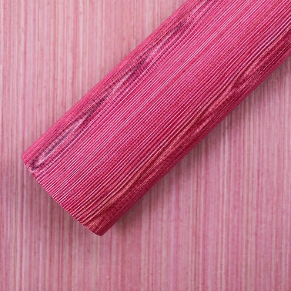 Hot Pink Woven Sisal Grasscloth Wallpaper/magenta Pink Grasscloth