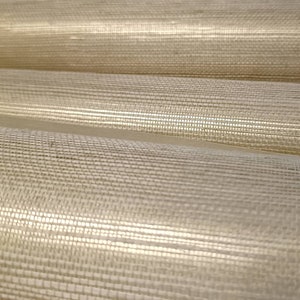 Cream and gold woven sisal grasscloth wallpaper/gold grasscloth wallcovering/natural wallcovering/cream wallpaper/metallic grasscloth