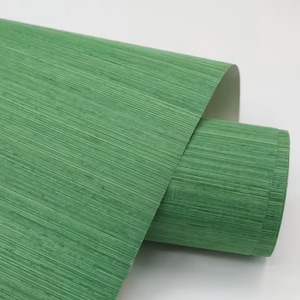 Shamrock Green woven sisal grasscloth wallpaper/green grasscloth wallcovering/natural wallcovering/green wallpaper/retro decor/bedroom decor