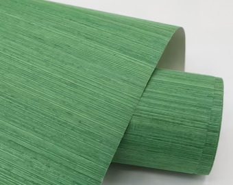 Shamrock Green Sisal Grasscloth Wallpaper: Retro Bedroom Decor