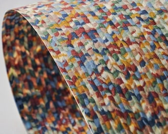 Dotty Rainbow Dyed Oak Wood Veneer Sheet, Retro Furniture Covering (2.5mx58cm)