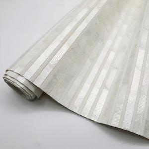 Perlmutt-Wandbekleidung / Gewebte Muschel-Wandbekleidung / Luxuriöse natürliche Perlen-Wandbekleidung / Gewebte Muschel-Glimmer-Tapete / Perlmutt-Glimmer-Tapete