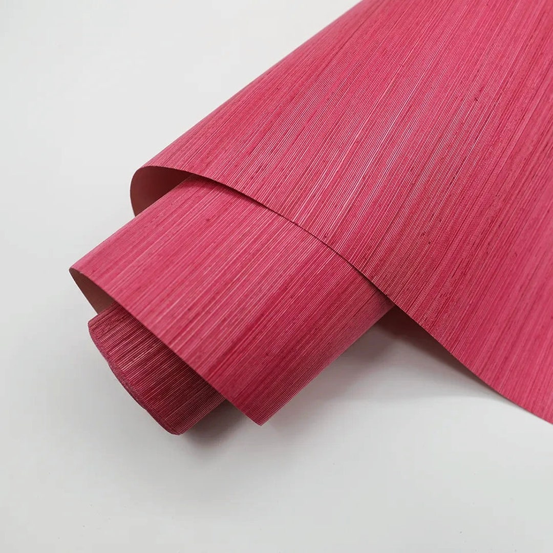 Hot Pink Woven Sisal Grasscloth Wallpaper/magenta Pink Grasscloth