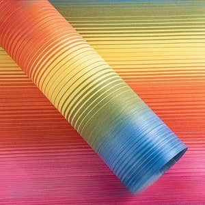 Placage de bois arc-en-ciel coucher de soleil pour recouvrir des meubles/placage de bois de style moderne/placage de bois à motif/placage de chêne teint/placage de bois pour le bricolage