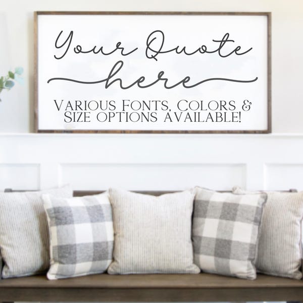 Custom Quote Sign For Home, Personalized Wood Sign, Custom Wall Decor, Custom Wood Sign, Wooden Quote Sign, Custom Quote Sign, Quote On Sign
