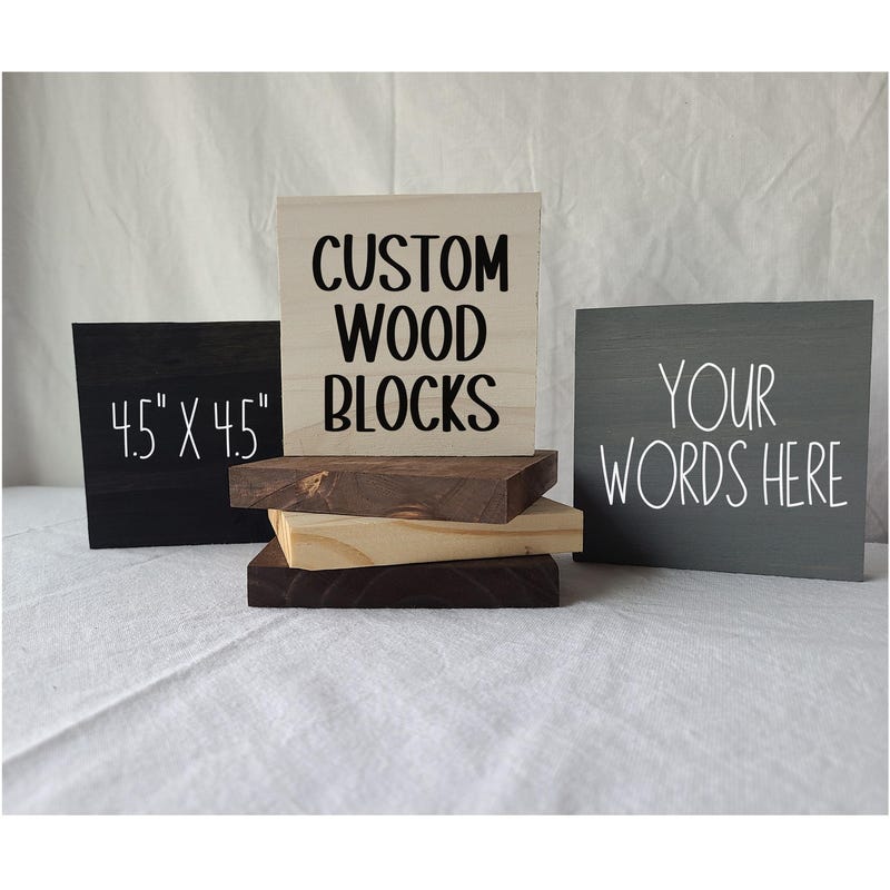 Mini Wood Blocks - Etsy