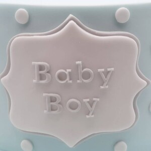 Fluffy Teddy Bear Cake Topper With Bow Fondant Cake Topper Christening ...