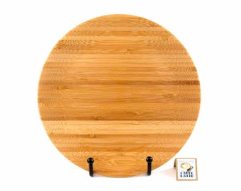 Woodturned Bamboo Plate