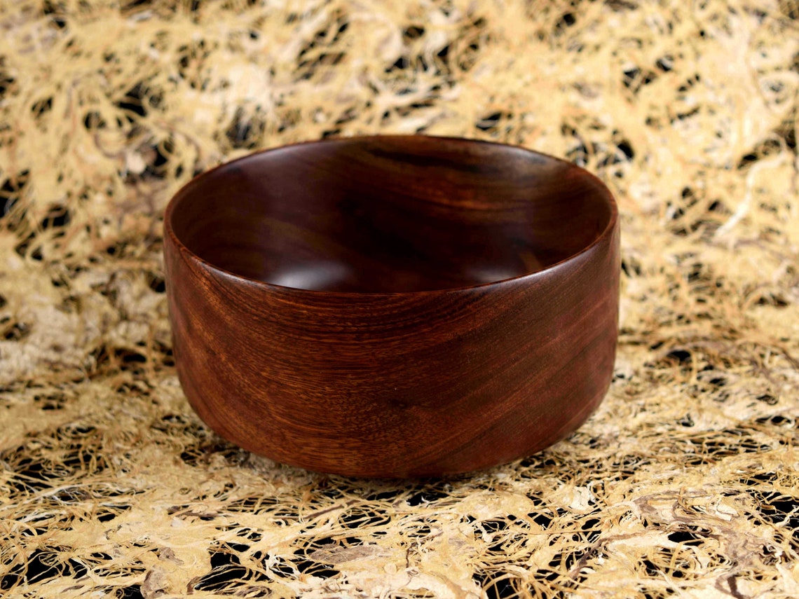Woodturned Black Walnut Bowl Etsy