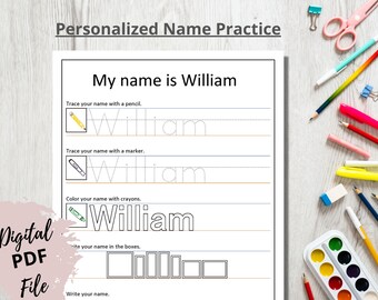 Learn to Write Name | Etsy